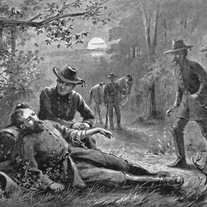 Image result for civil war general stonewall jackson is wounded