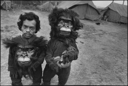 Twin Brothers Tulsi and Basant, Great Famous Circus, Calcutta, India, © 1989, Mary Ellen Mark