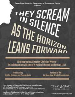 Poster for They Scream in Silence As The Horizon Leans Forward