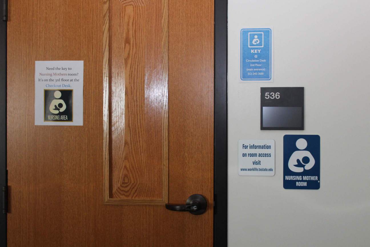 Image of the door for the nursing mothers' room