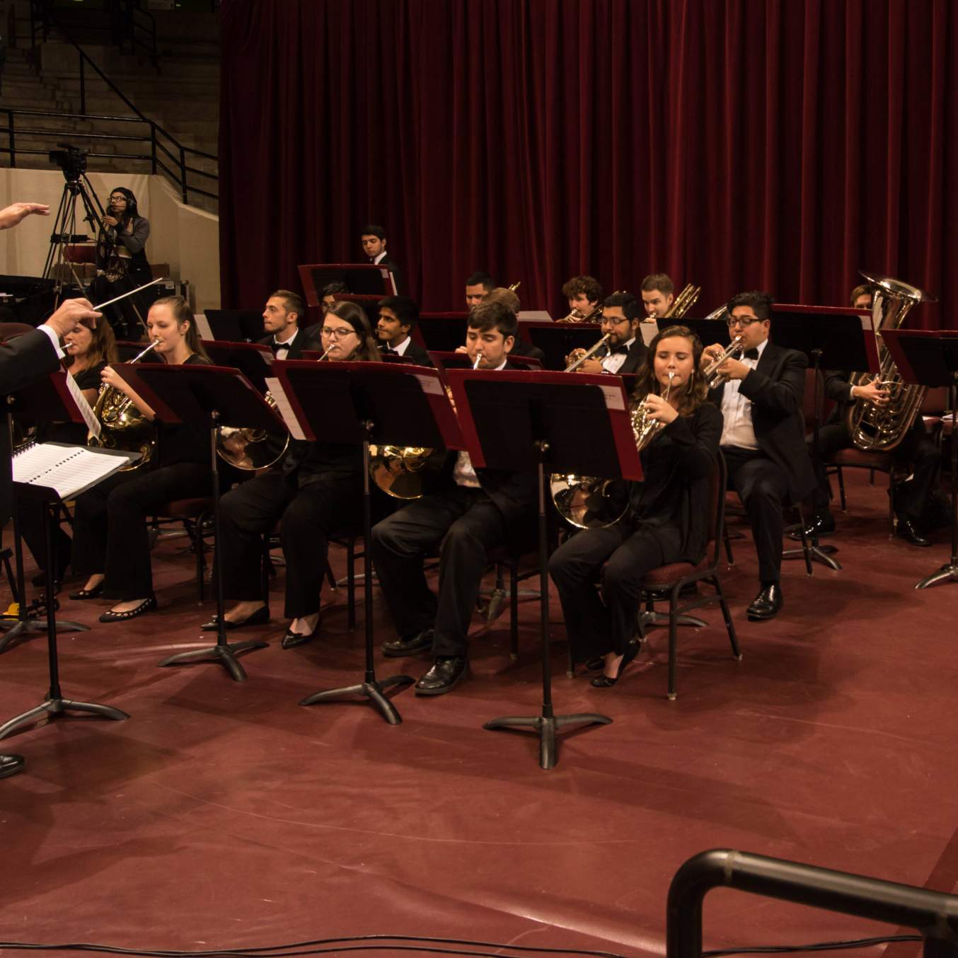 Ceremonial Brass Musicians performs "Big and Bright,"  conducted by Dr. Thomas S. Clark.