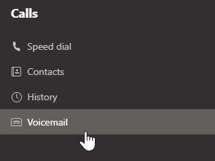 select voicemail