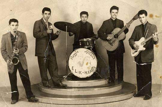 San Antonio-based Elk Hearts Combo, 1958, with Ernie on drums.
