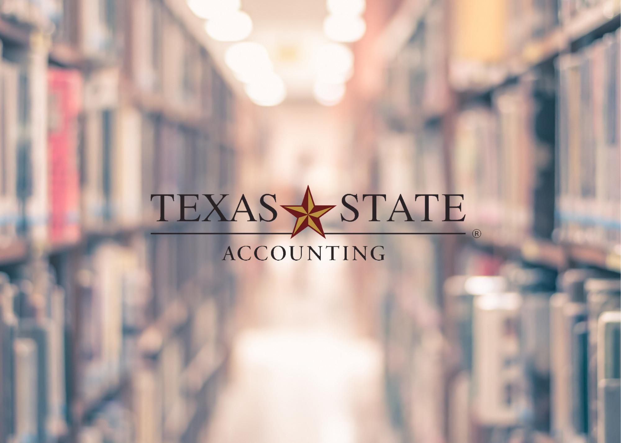 TXSt logo with books in background