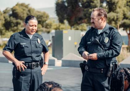 female and male police officers