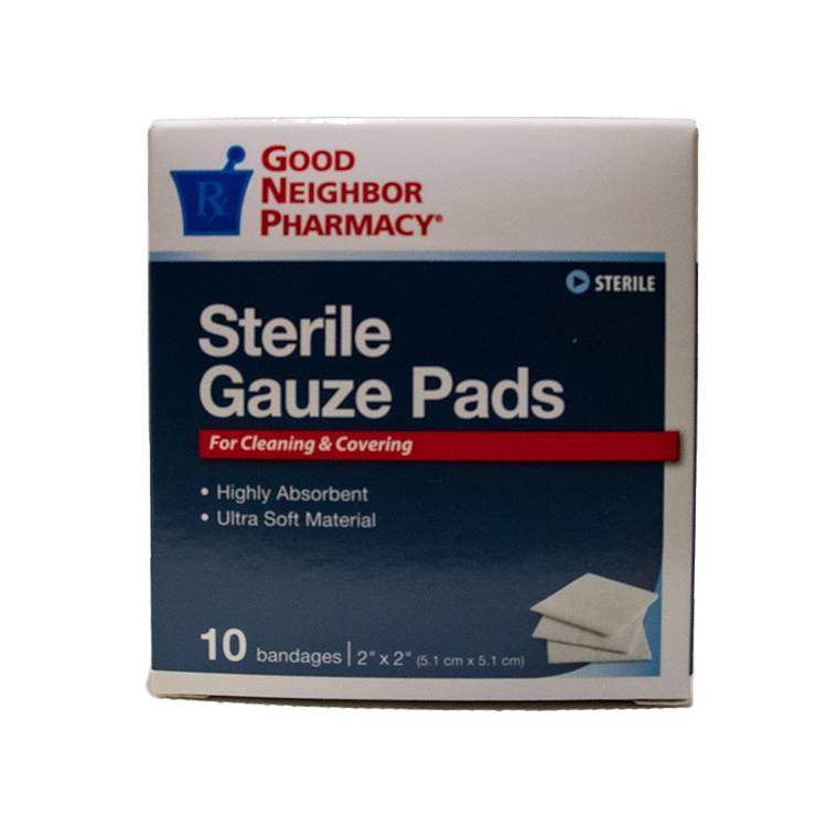 Gauze Pads (small), 10 count box