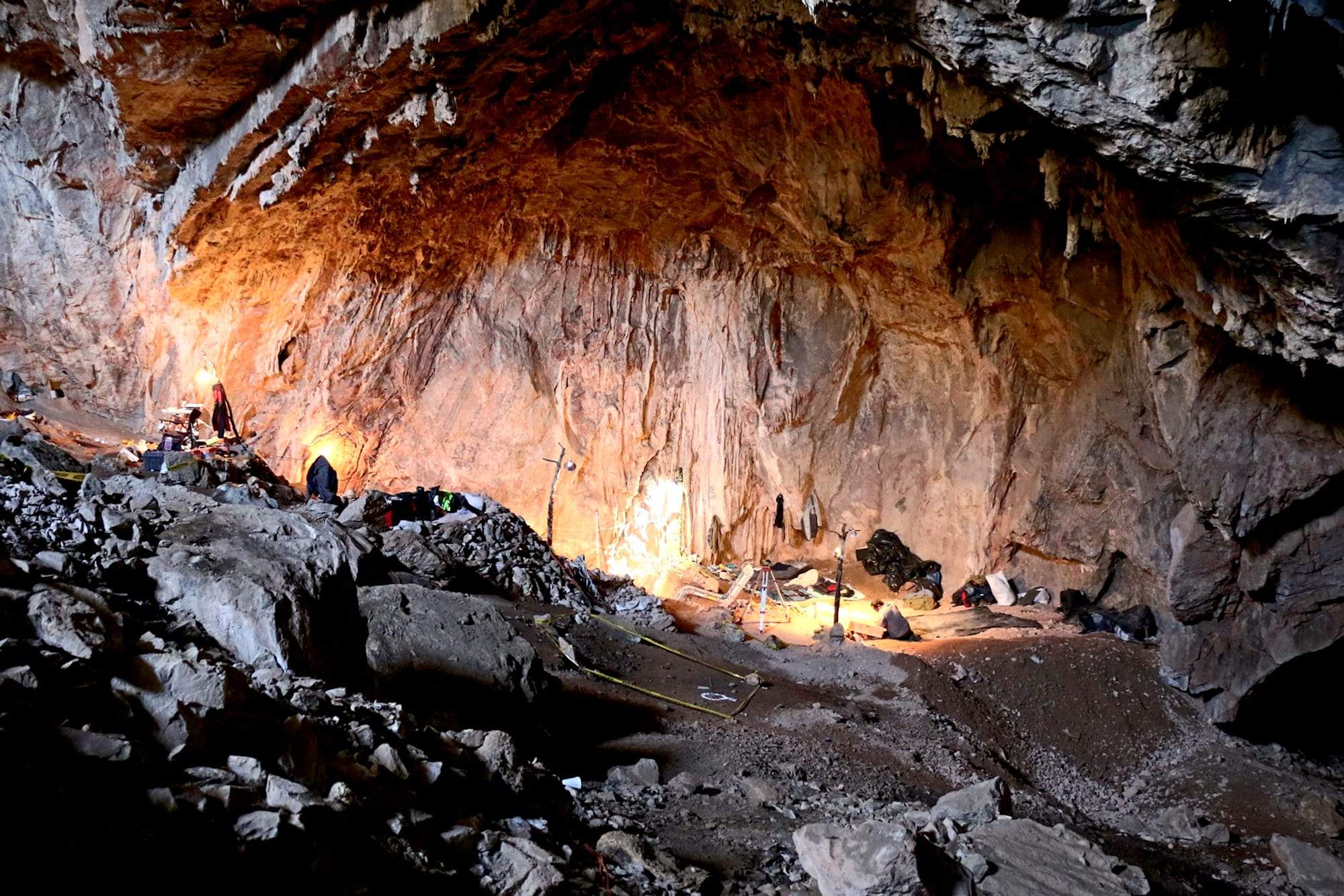 inside of Chiquihuite Cave