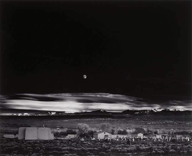Ansel Adams photograph Moonrise