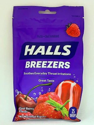 Halls Breezers (Cool Berry) bag