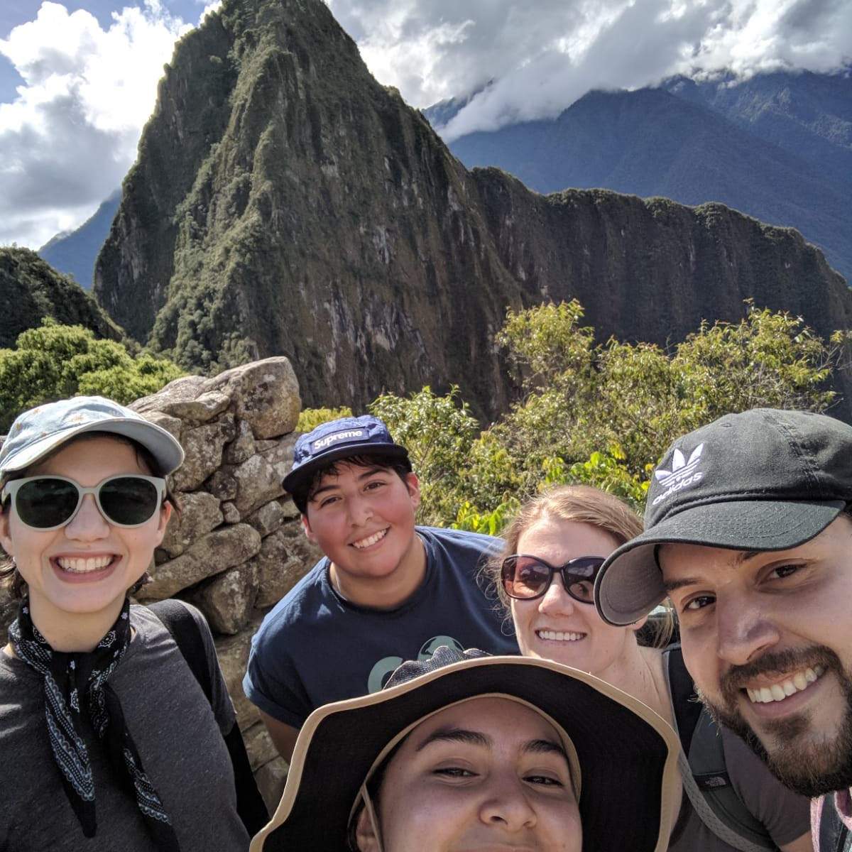 Students at Machu Picchu