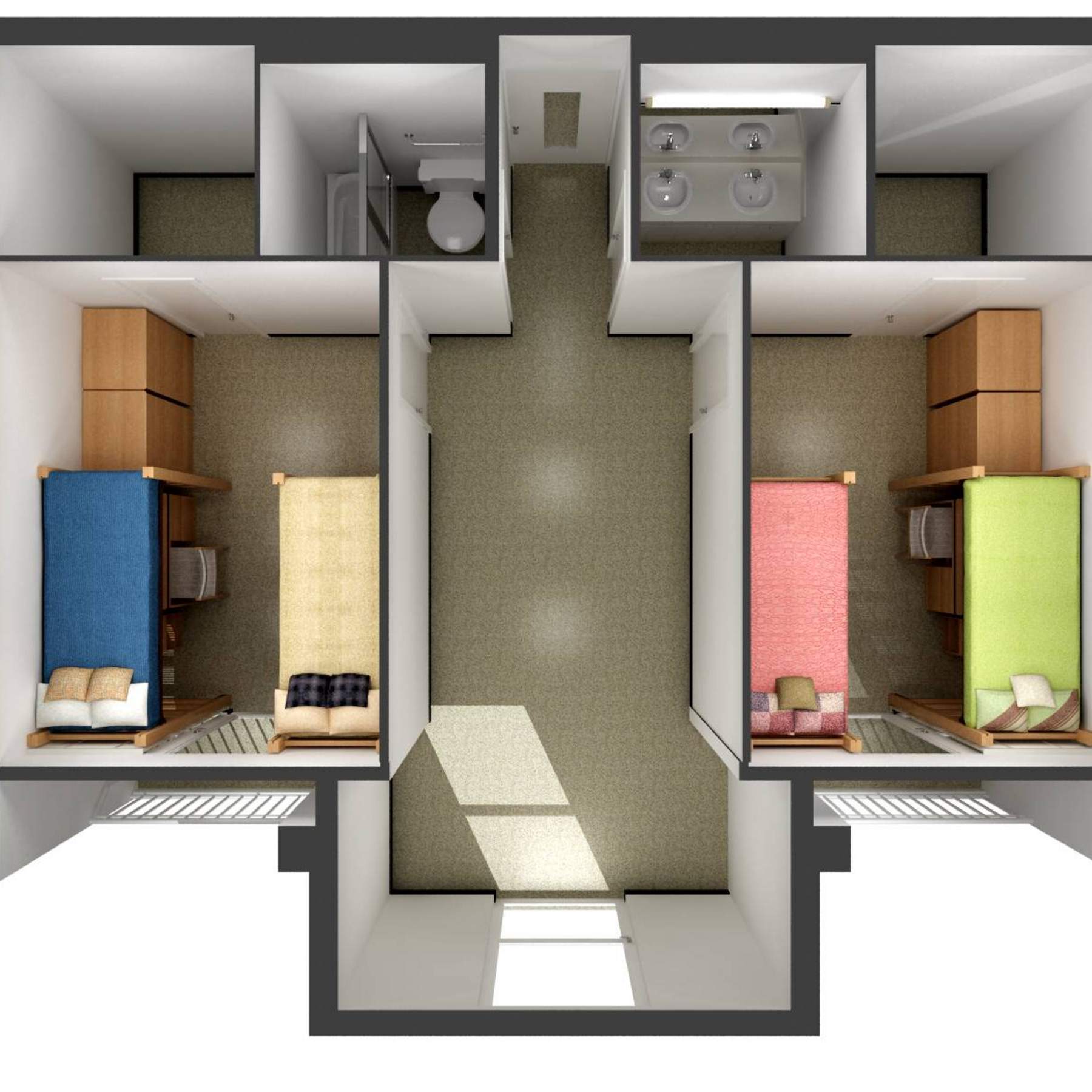 College Inn suite layout