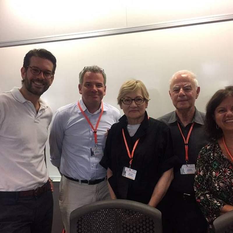 Presenters at EGPA Conference from left to right are Casper VanDenBerg, Goos Mindeman, Marilyn Balanoff, Howard Balanoff with Maria Canel, Professor at University Complutense Madrid, Spain. 
