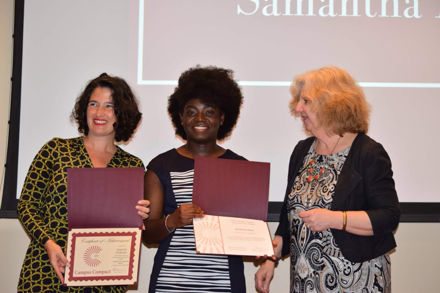 Fellowship winner receiving recognition honor