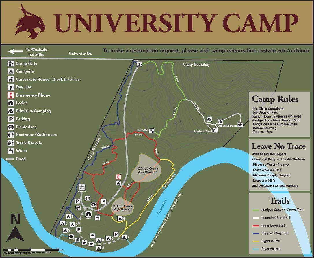 University Camp Map
