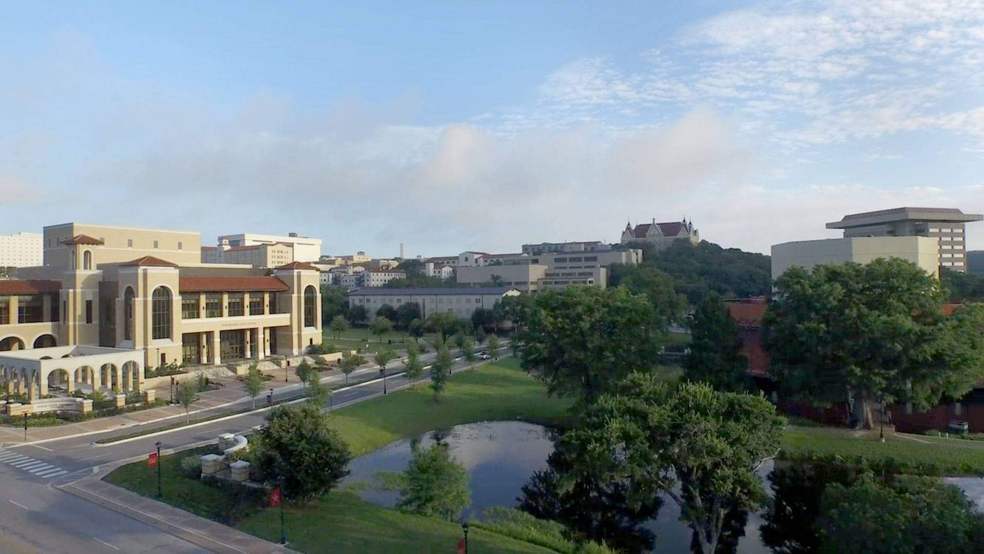 wide view of the San Marcos campus