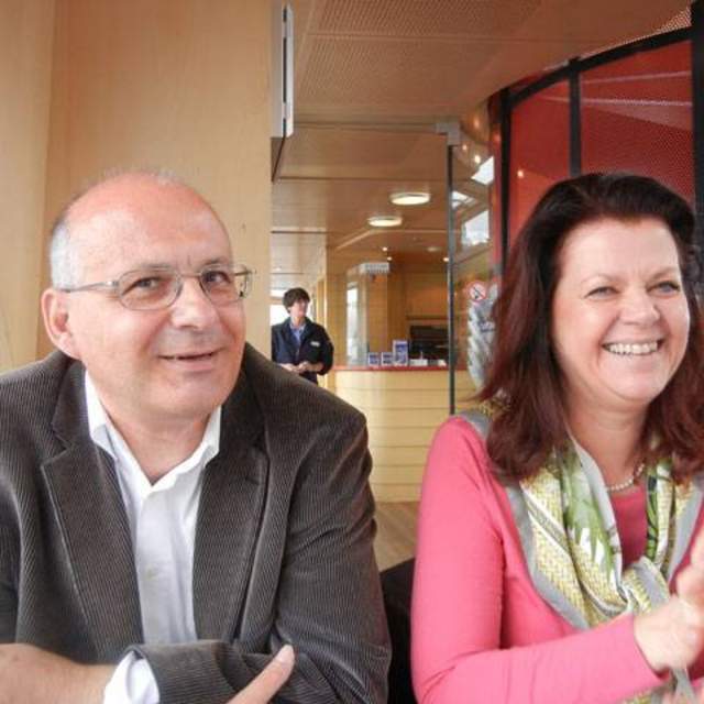 Professor Franz Kernic, Professor at Milak ETH University in Zurich, Switzerland with his wife Elizabeth Kernic.  Professor Kernic was the Swedish National Defense College Administrator for the Pilot Stockholm, Sweden CPM and will participate as a faculty member in the Baltic CPM Program.