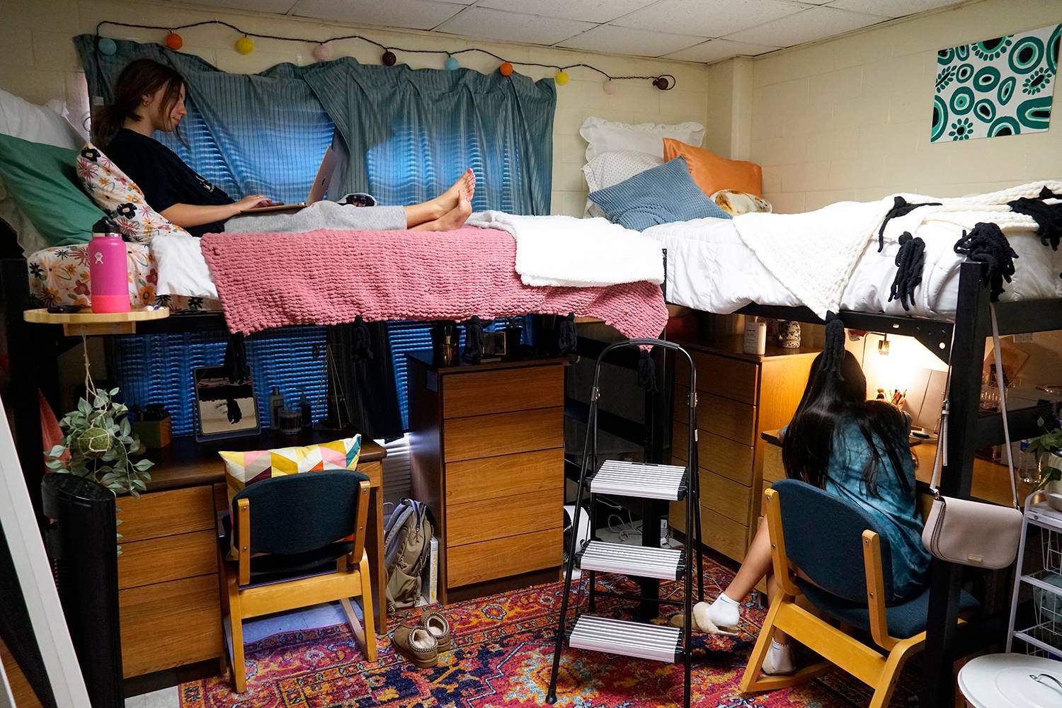 students in their room