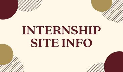 Internship Site Info