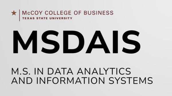 M.S. in Data Analytics and Information Systems | Information Session