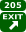 exit 205