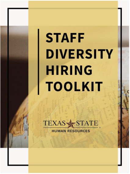 Staff diversity hiring toolkit book cover