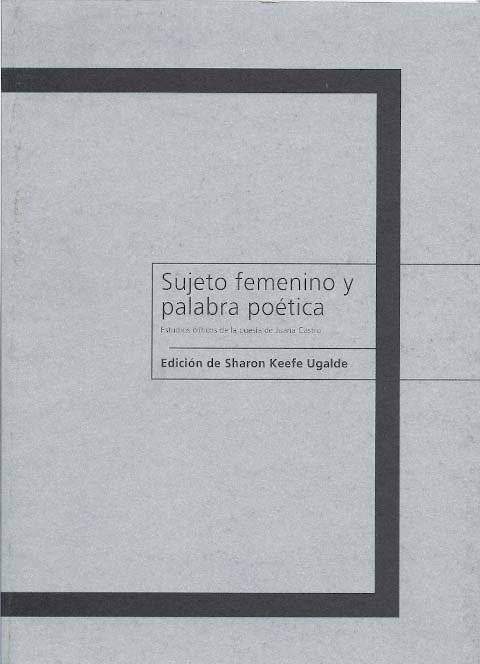 Cover of Sujeto femenino y palabra poetica