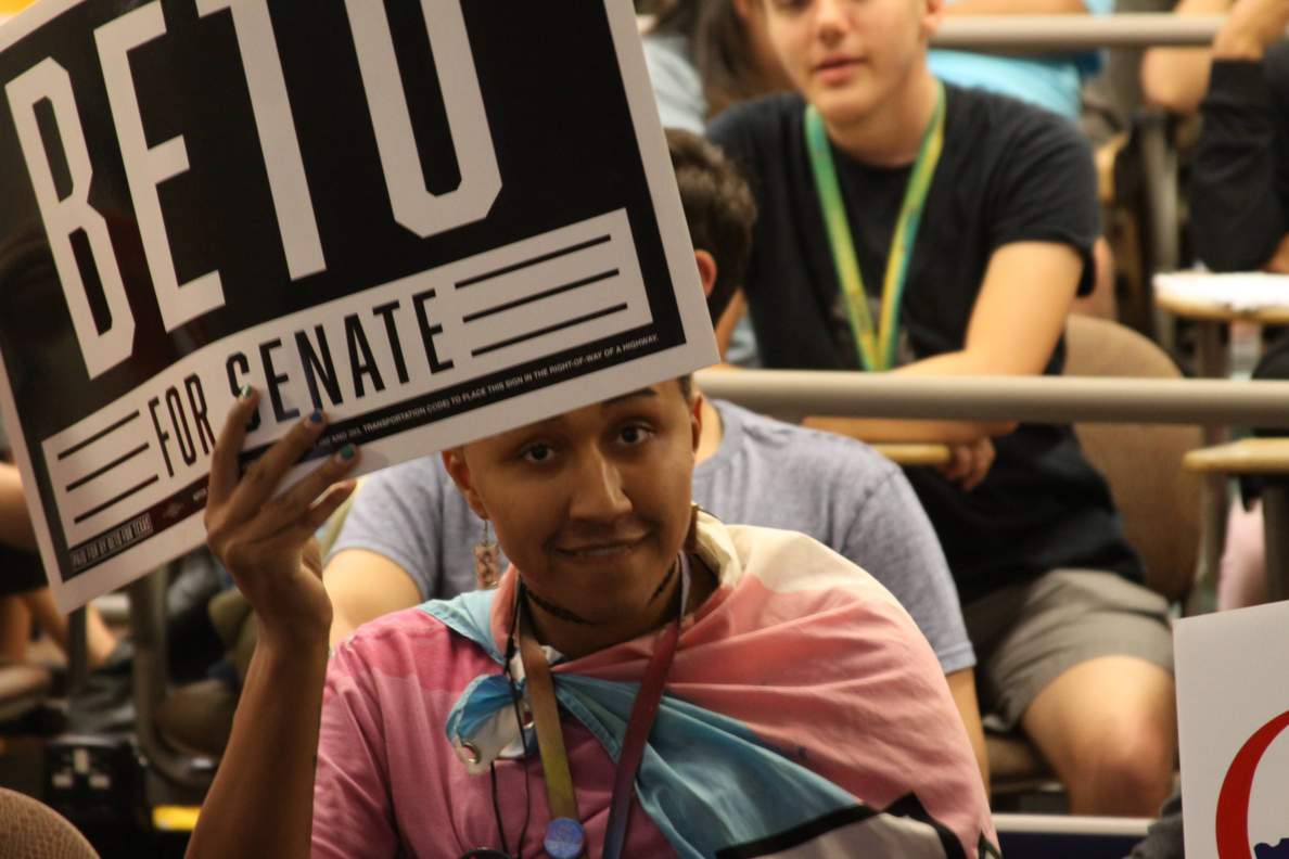Student at the Watch Party