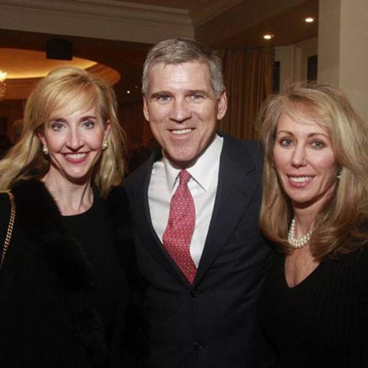 Tricia Dewhurst, from left, Paul Hobby and Nancy Brazzil