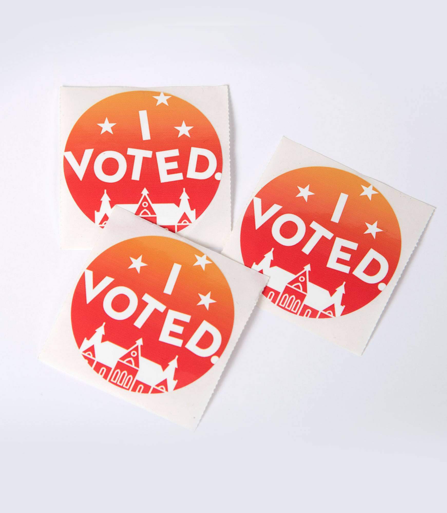 vote campaign I voted stickers