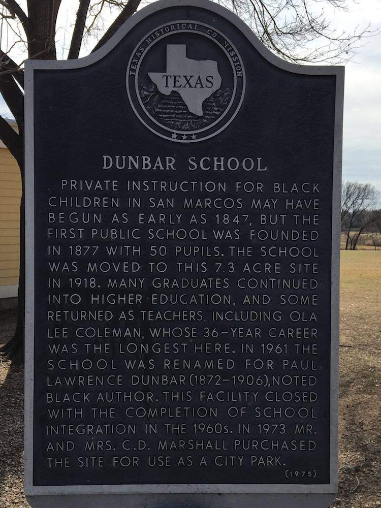 Dunbar school sign