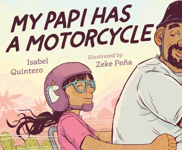 book cover of my papi has a motorcycle