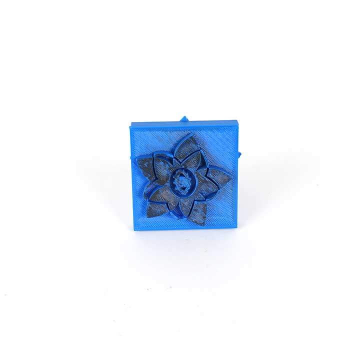 3-D printed flower stamp