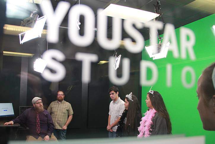 Photo of people in YouStar Studio