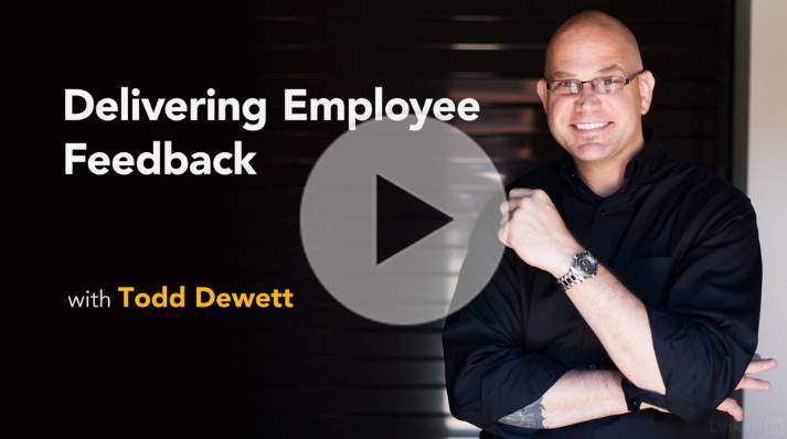 delivering employee feedback video