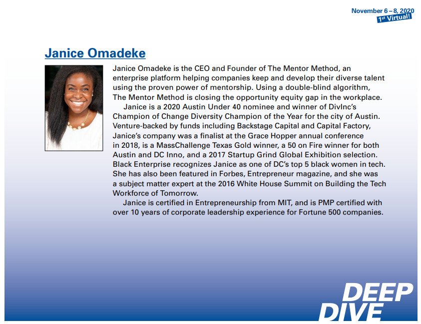 Janice Omadeke panelist profile