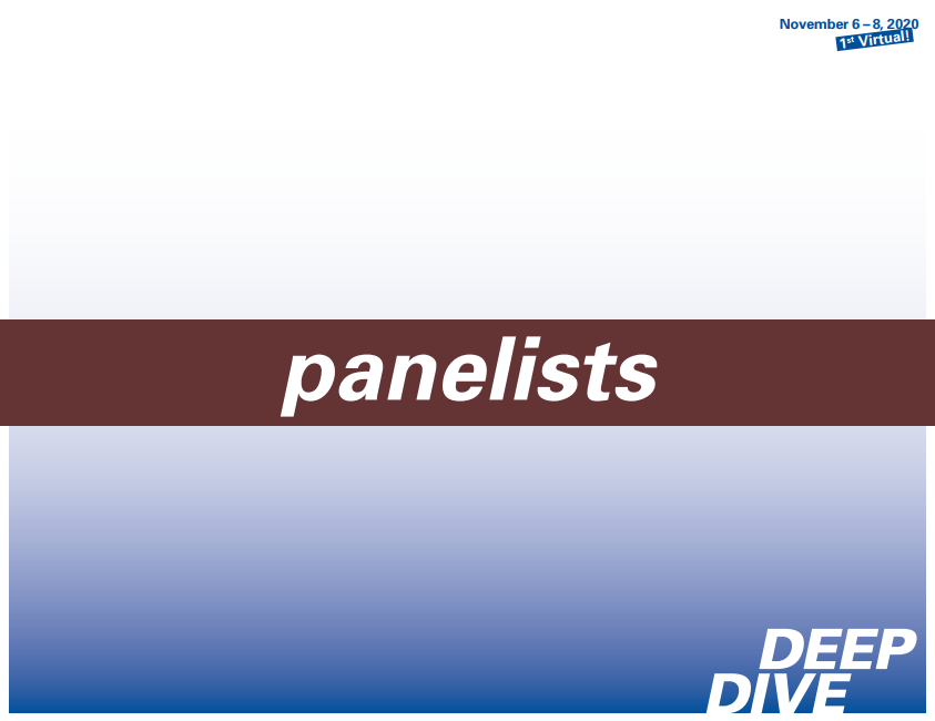 Panelists slide with only text