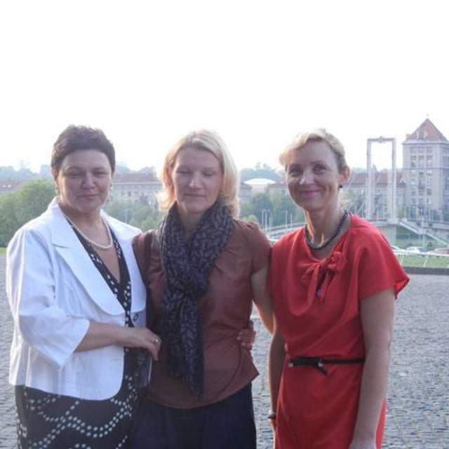 KTU Department Chair, Rasa Snapstiene (left) with KTU Professors Jolita Piliutyte (center) and Jolanta Vaiciuience.  Professors Snapstiene and Vaiciuience will participate as faculty in the Pilot Baltic CPM Project.