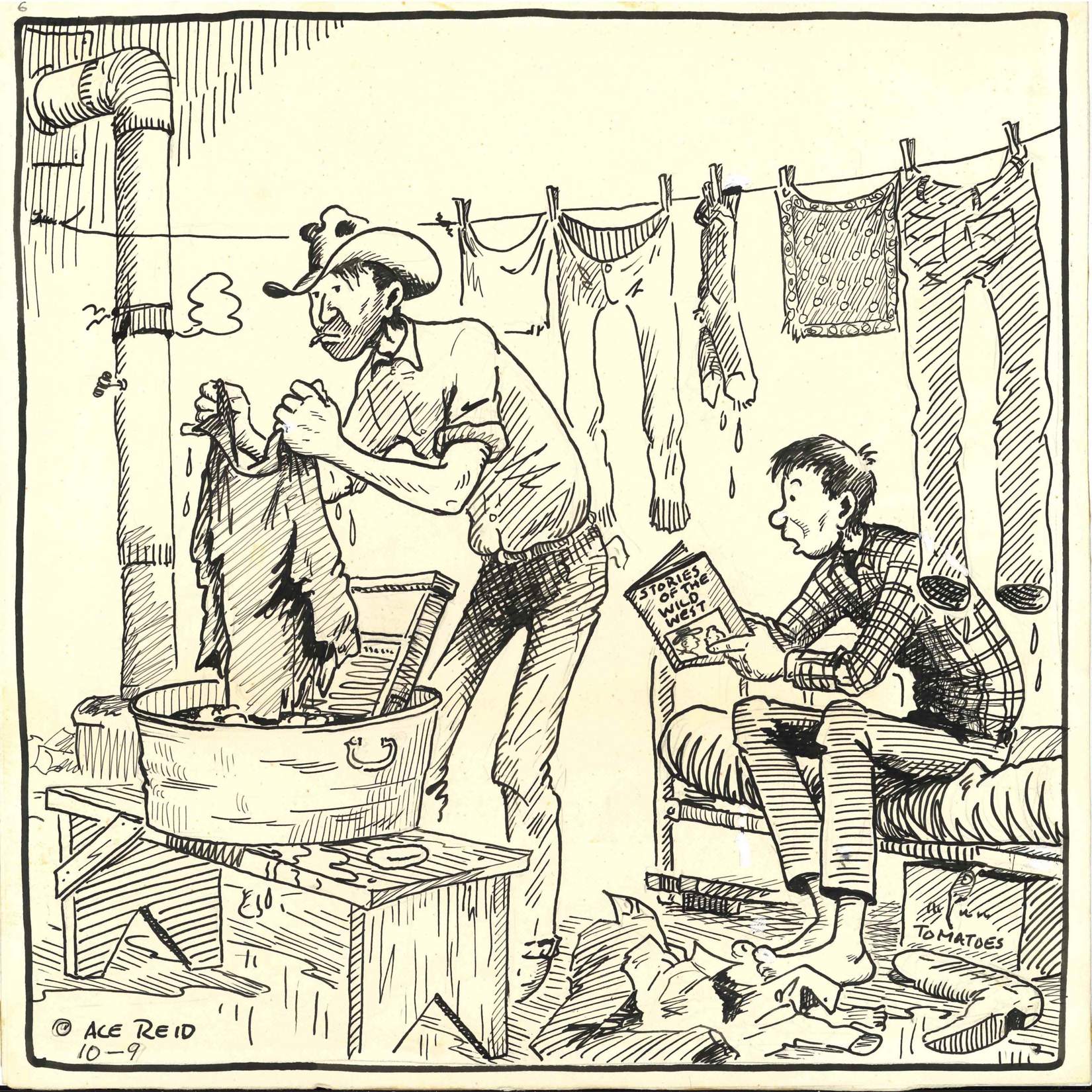 Cartoon "Wild West" by Ace Reid