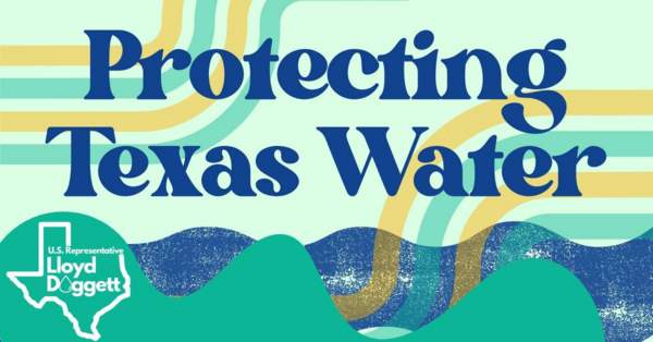 graphic reading "protecting texas water"