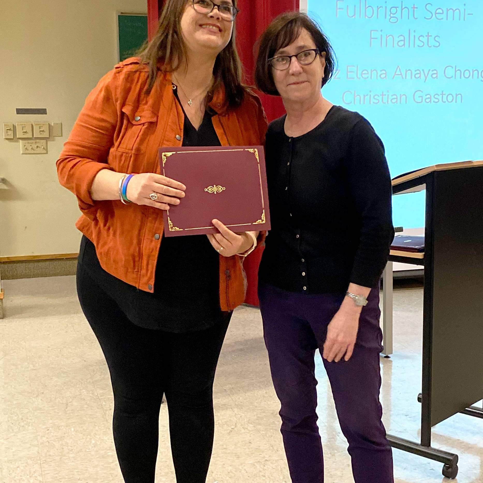 Grad student receives award from department chair