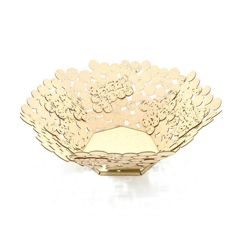 Bowl made out of laser cut chip board