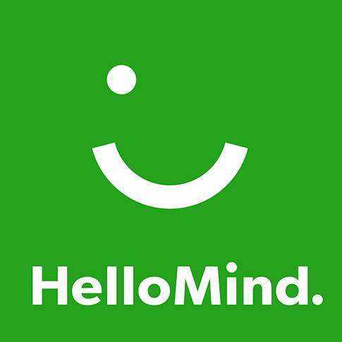 Hello Mind Logo. One eye smile