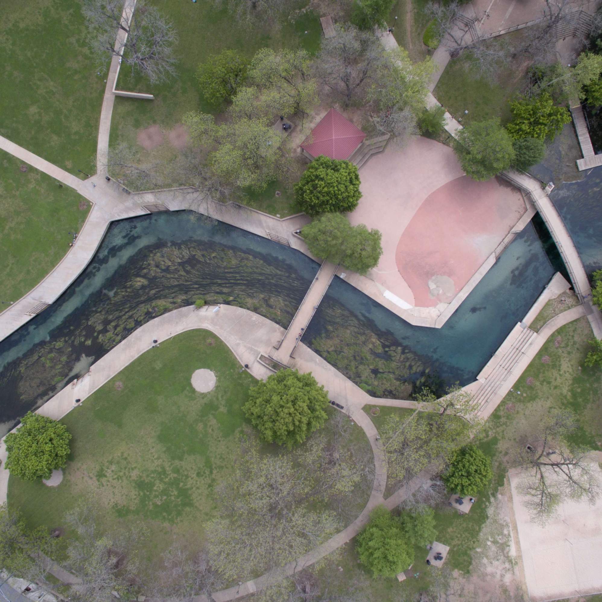 Bird's-eye view of Sewell Park