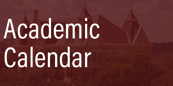 Click here for the academic calendar