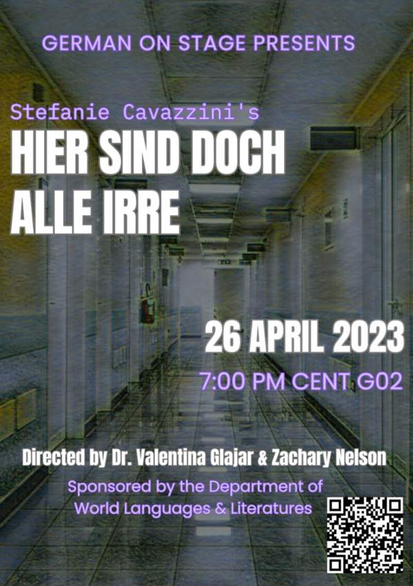 German on Stage presents Stefanie Cavazzini's "Hier sind doch alle irre"