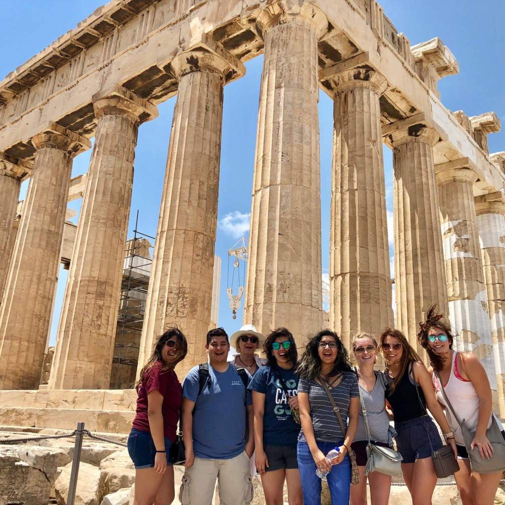 students in greece