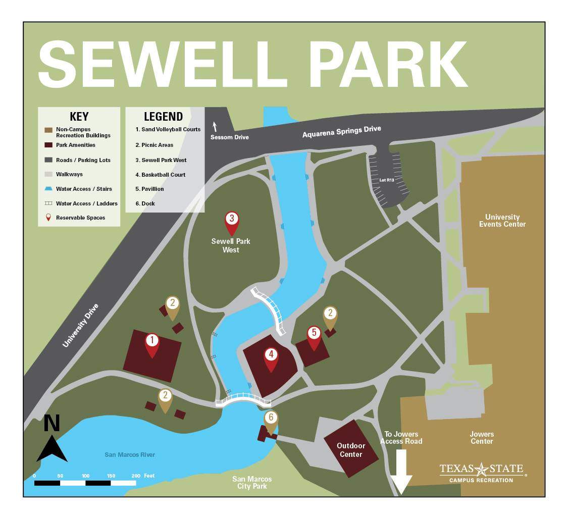 Sewell Park Map