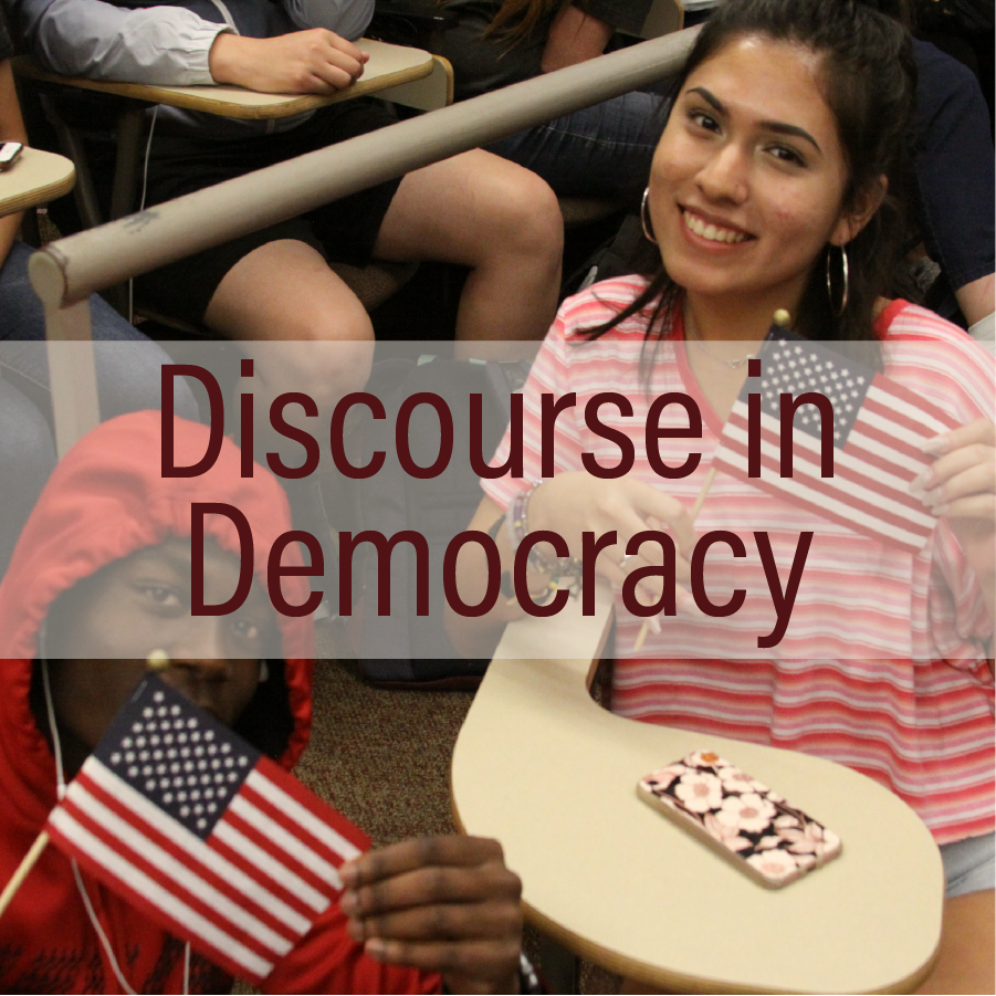 Click here to learn more about Discourse in Democracy