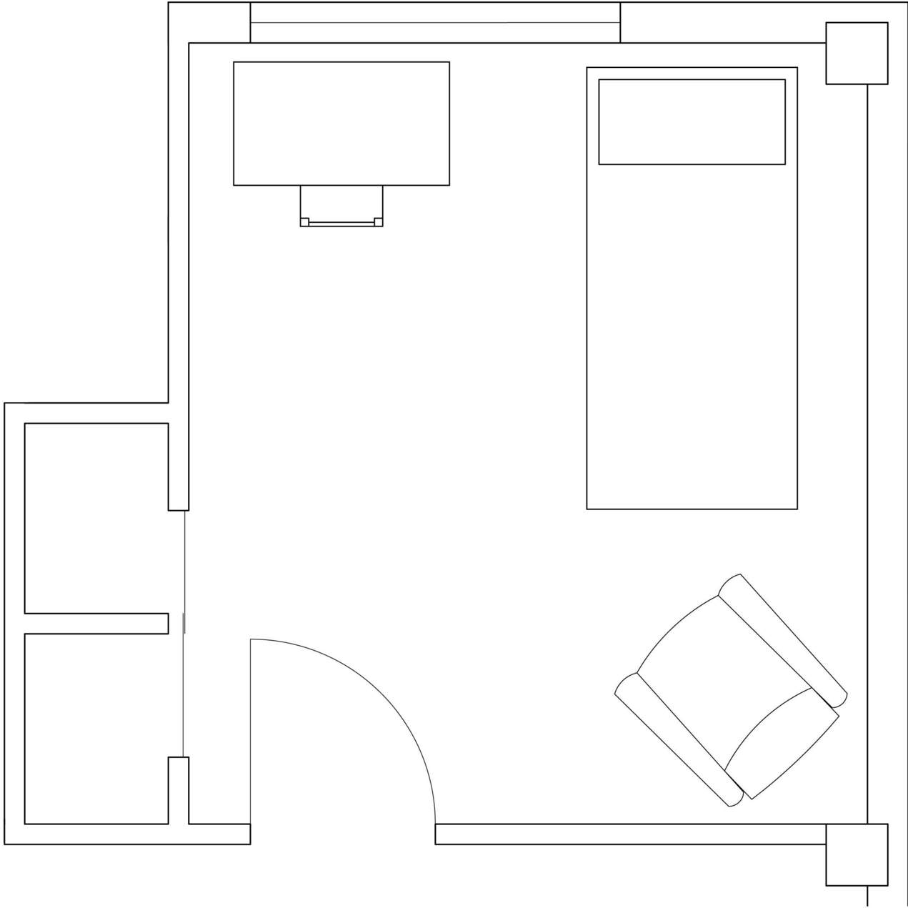 Arnold Hall single bedroom layout