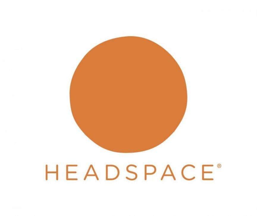 Orange solid circle with headspace text underneath